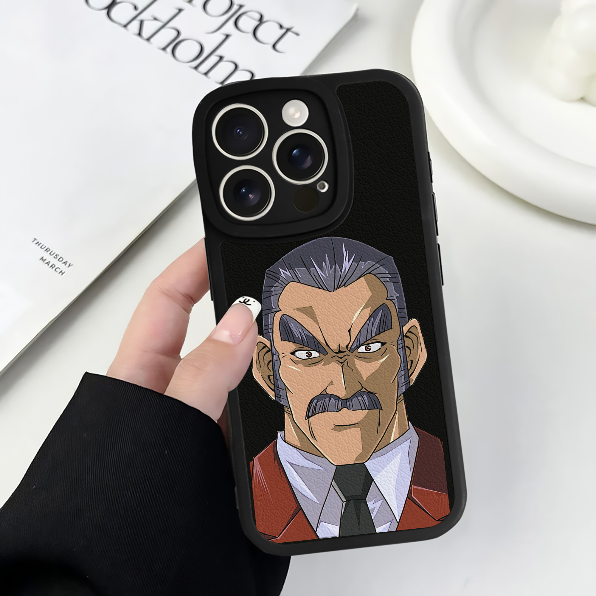 遊☆戯☆王 Yu-Gi-Oh! 【iPhone 16シリーズ対応】シリコンスマホケース（レザー調） 材質：シリコン